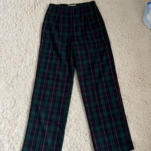 Tartan Wide Leg Trousers - 4
